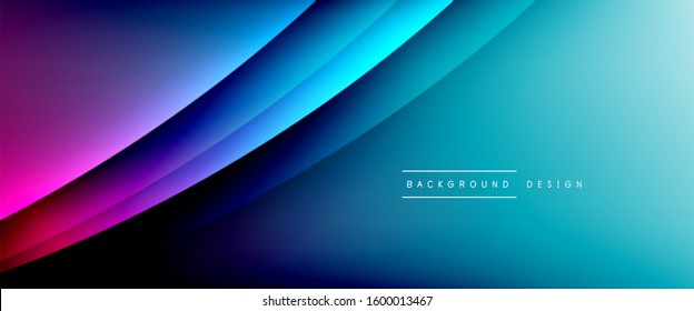 Olear líneas de estilo líquido con sombras y luz sobre el fondo del degradado. Fondo abstracto de degradado de color simple y moderno con efecto de línea de sombra recta dinámica. Ilustración de vectores para