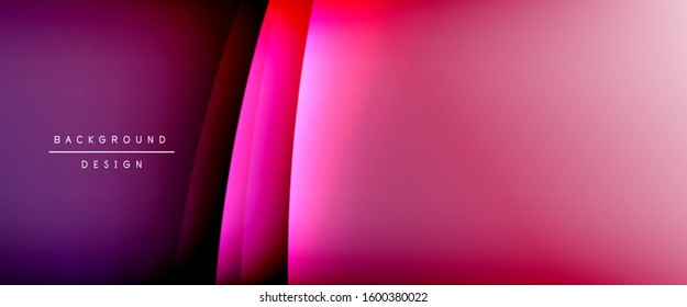 Olear líneas de estilo líquido con sombras y luz sobre el fondo del degradado. Fondo abstracto de degradado de color simple y moderno con efecto de línea de sombra recta dinámica. Ilustración de vectores para