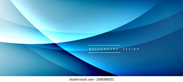 Wave liquid style lines with shadows and light on gradient background. Trendy simple fluid color gradient abstract background with dynamic straight shadow line effect. Vector Illustration For