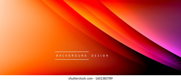 Olear líneas de estilo líquido con sombras y luz sobre el fondo del degradado. Fondo abstracto de degradado de color simple y moderno con efecto de línea de sombra recta dinámica. Ilustración de vectores para