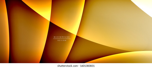 Wave Liquid Stillinien mit Schatten und Licht auf Farbverlauf-Hintergrund. Trendy, einfache Farbverlauf-Abstrakte Hintergrund mit dynamischem, gerade Schattenzeileneffekt. Vektorgrafik für