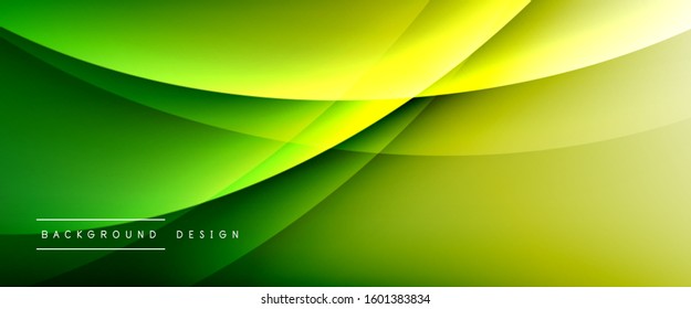 Wave liquid style lines with shadows and light on gradient background. Trendy simple fluid color gradient abstract background with dynamic straight shadow line effect. Vector Illustration For
