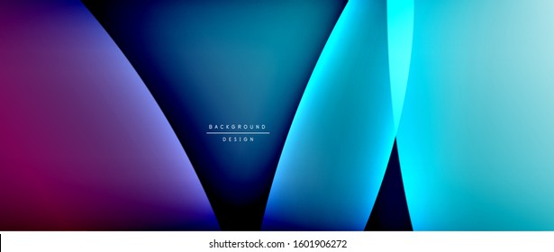 Olear líneas de estilo líquido con sombras y luz sobre el fondo del degradado. Fondo abstracto de degradado de color simple y moderno con efecto de línea de sombra recta dinámica. Ilustración de vectores para