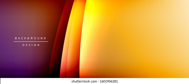 Wave liquid style lines with shadows and light on gradient background. Trendy simple fluid color gradient abstract background with dynamic straight shadow line effect. Vector Illustration For
