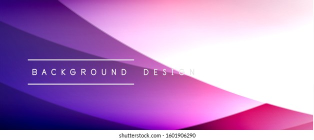 Olear líneas de estilo líquido con sombras y luz sobre el fondo del degradado. Fondo abstracto de degradado de color simple y moderno con efecto de línea de sombra recta dinámica. Ilustración de vectores para