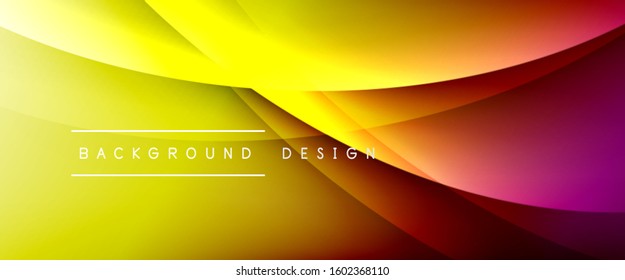 Olear líneas de estilo líquido con sombras y luz sobre el fondo del degradado. Fondo abstracto de degradado de color simple y moderno con efecto de línea de sombra recta dinámica. Ilustración de vectores para