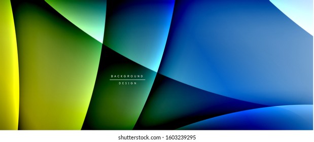 Olear líneas de estilo líquido con sombras y luz sobre el fondo del degradado. Fondo abstracto de degradado de color simple y moderno con efecto de línea de sombra recta dinámica. Ilustración de vectores para