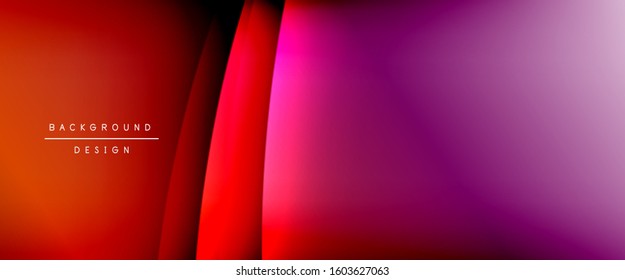 Olear líneas de estilo líquido con sombras y luz sobre el fondo del degradado. Fondo abstracto de degradado de color simple y moderno con efecto de línea de sombra recta dinámica. Ilustración de vectores para