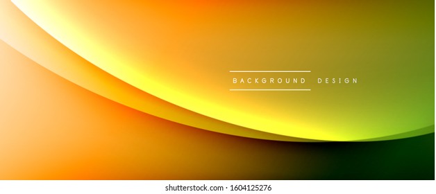 Olear líneas de estilo líquido con sombras y luz sobre el fondo del degradado. Fondo abstracto de degradado de color simple y moderno con efecto de línea de sombra recta dinámica. Ilustración de vectores para