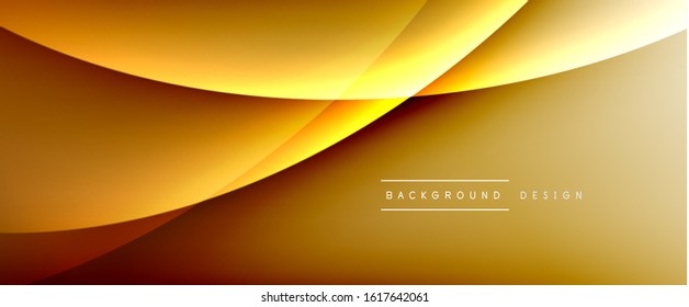 Olear líneas de estilo líquido con sombras y luz sobre el fondo del degradado. Fondo abstracto de degradado de color simple y moderno con efecto de línea de sombra recta dinámica. Ilustración de vectores para