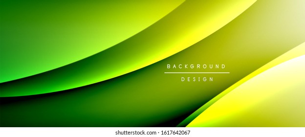Olear líneas de estilo líquido con sombras y luz sobre el fondo del degradado. Fondo abstracto de degradado de color simple y moderno con efecto de línea de sombra recta dinámica. Ilustración de vectores para