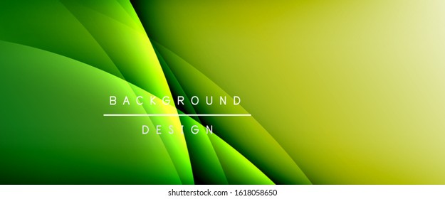 Wave liquid style lines with shadows and light on gradient background. Trendy simple fluid color gradient abstract background with dynamic straight shadow line effect. Vector Illustration For