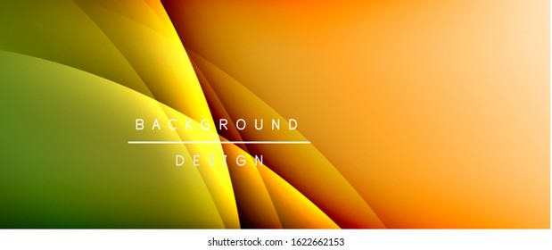 Olear líneas de estilo líquido con sombras y luz sobre el fondo del degradado. Fondo abstracto de degradado de color simple y moderno con efecto de línea de sombra recta dinámica. Ilustración de vectores para