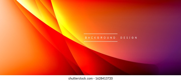 Olear líneas de estilo líquido con sombras y luz sobre el fondo del degradado. Fondo abstracto de degradado de color simple y moderno con efecto de línea de sombra recta dinámica. Ilustración de vectores para