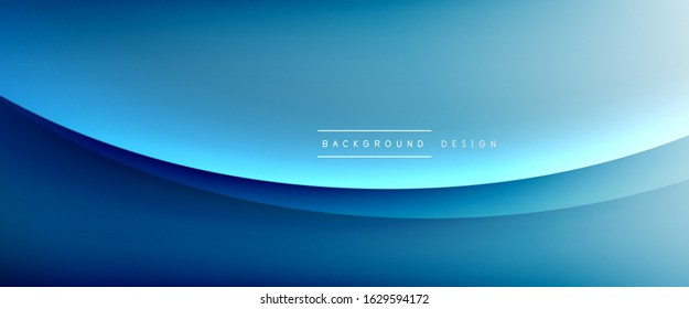 Wave liquid style lines with shadows and light on gradient background. Trendy simple fluid color gradient abstract background with dynamic straight shadow line effect. Vector Illustration For