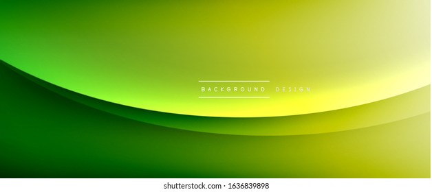Wave liquid style lines with shadows and light on gradient background. Trendy simple fluid color gradient abstract background with dynamic straight shadow line effect. Vector Illustration For