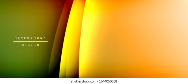 Wave liquid style lines with shadows and light on gradient background. Trendy simple fluid color gradient abstract background with dynamic straight shadow line effect. Vector Illustration For