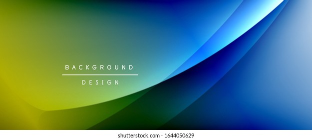 Wave Liquid Stillinien mit Schatten und Licht auf Farbverlauf-Hintergrund. Trendy, einfache Farbverlauf-Abstrakte Hintergrund mit dynamischem, gerade Schattenzeileneffekt. Vektorillustration-Illustration für