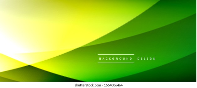 Wave liquid style lines with shadows and light on gradient background. Trendy simple fluid color gradient abstract background with dynamic straight shadow line effect. Vector Illustration For