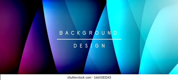 Wave liquid style lines with shadows and light on gradient background. Trendy simple fluid color gradient abstract background with dynamic straight shadow line effect. Vector Illustration For