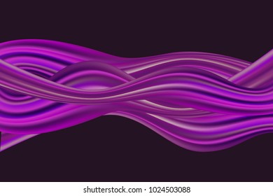 Wave Liquid. Trendy Background with Wavy Material. Wavy Abstraction for Web Design, Presentation, Wallpaper, Card, Banner, Flyer, Poster. Abstract 