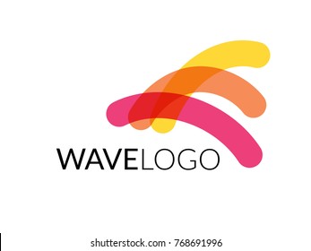 Wave logo. Aquatic water or sea theme business. Vector logo