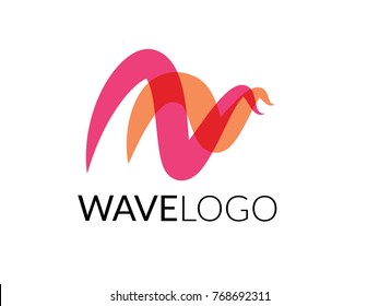 Wave logo. Aquatic water or sea theme business. Vector logo