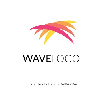 Wave logo. Aquatic water or sea theme business. Vector logo