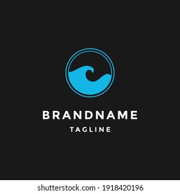 Wave logo. Business Icon. Blue logo. Company logo