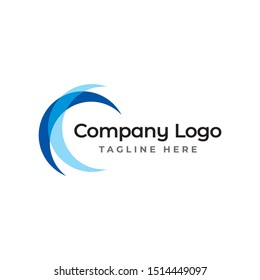 Wave Logo Circle Company Logo