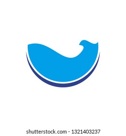Wave logo design icon vector template