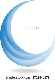 wave logo design icon vector