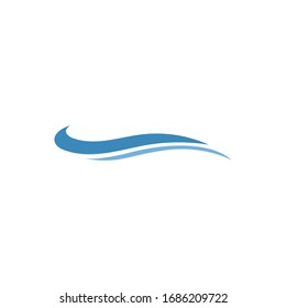wave logo design illustration vector