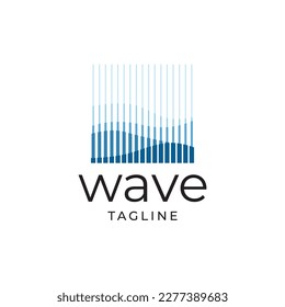 Wave logo design illustration vector template