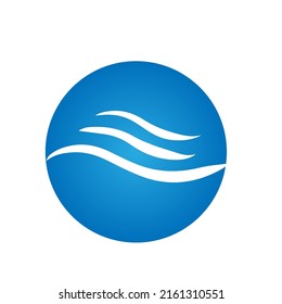 Wellenlogo-Design und Bild