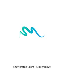 Wave logo design premium template.