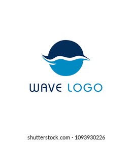 wave logo design template