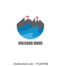 wave logo design template