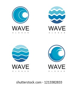 Wave Logo Design Vector