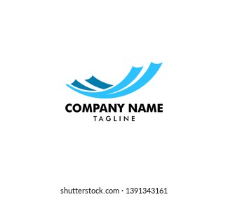 Wave Logo design vector template