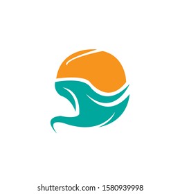 Wave Logo design vector template.