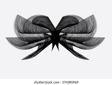 Wave Logo Element. Surfing Icon . Brush Stroke . Vector Illustration.