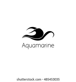 wave logo graphic design concept. Editable wave element, can be used as logotype, icon, template in web and print 