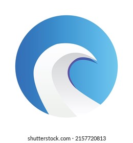 logotipo de onda, icono o diseño