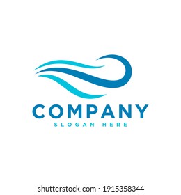 wave logo, icon and illustration