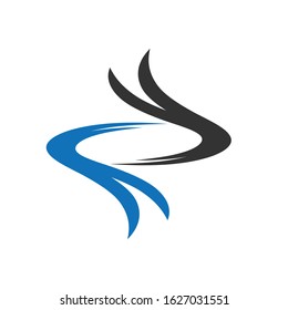 wave logo icon vector illustration design