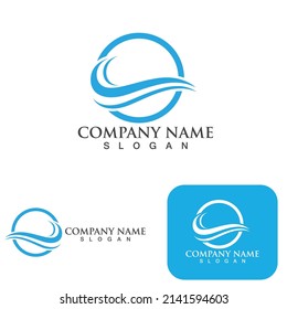 Wave logo icon vector  illustration design logo