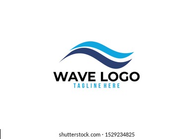 wave logo icon vector isolated