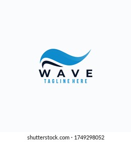 wave logo icon vector isolated