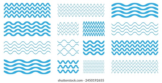 Wave logo. Wave icon vector. Wave lines